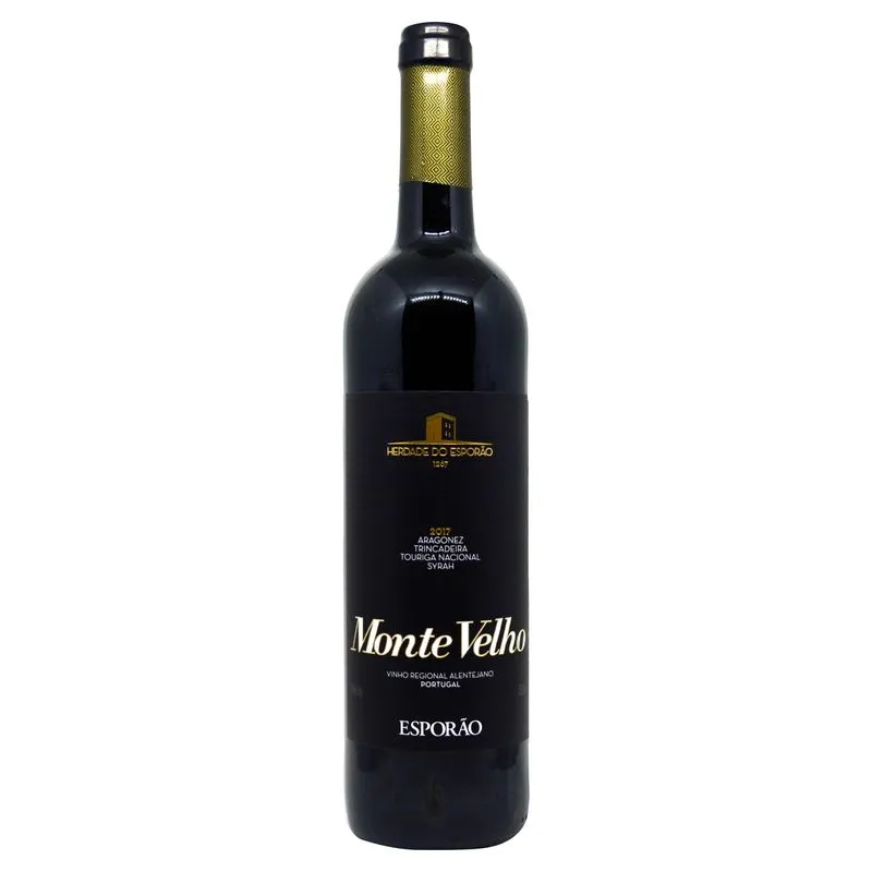 Vinho Tinto Português Monte Velho Aragonez Trincadeira Touriga Nacional Syrah Herdade do Esporão 750ml
