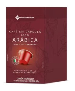 Caixa de café em capsúla 100% arábica Member's Mark